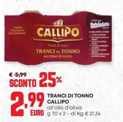 Panorama Tranci di tonno CALLIPO offerta