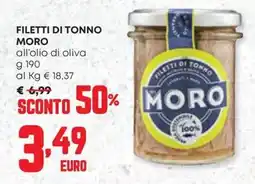 Panorama Filetti di tonno MORO offerta