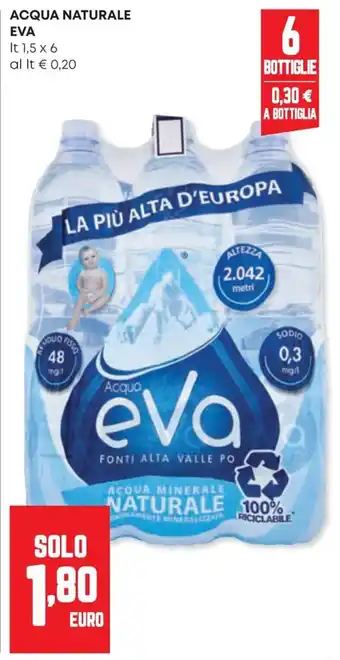 Panorama Acqua naturale EVA offerta