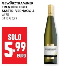 Panorama Gewürztraminer trentino doc mastri vernacoli offerta
