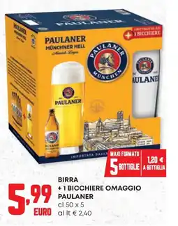 Panorama Birra +1 bicchiere omaggio PAULANER offerta