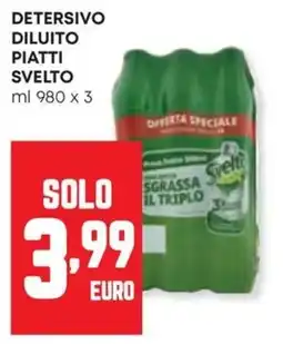 Panorama Detersivo diluito piatti SVELTO offerta