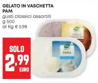 Panorama Gelato in vaschetta PAM offerta