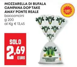 Panorama Mozzarella di bufala campana dop take away ponte reale offerta