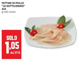 Panorama Fettine di pollo "le sottilissime" AIA offerta