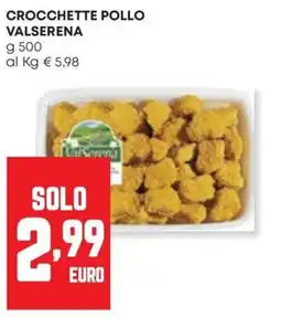 Panorama Crocchette pollo valserena offerta