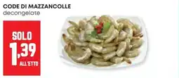 Panorama Code di mazzancolle decongelate offerta