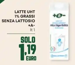 Panorama Latte uht 1% grassi senza lattosio +A- offerta