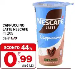 Iperal Cappuccino latte NESCAFÉ offerta