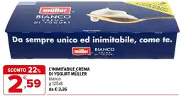 Iperal L'inimitabile crema di yogurt MÜLLER offerta