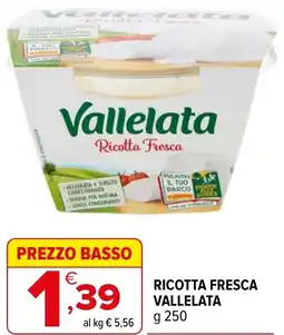 Iperal Ricotta fresca VALLELATA offerta