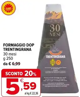Iperal Formaggio dop TRENTINGRANA offerta