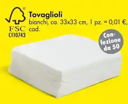 Tedi Tovaglioli bianchi offerta