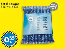 Tedi Set di spugne offerta