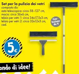 Tedi Set per la pulizia dei vetri offerta