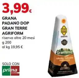 Basko Grana padano dop gran terre AGRIFORM offerta