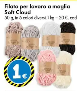 Tedi Filato per lavoro a maglia Soft Cloud offerta