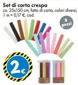 Tedi Set di carta crespa offerta