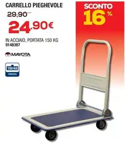 Bricofer Mayota carrello pieghevole offerta