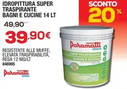 Bricofer Paramatti idropittura super traspirante bagni e cucine offerta