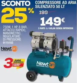 Bricofer Newton compressore ad aria silenziato offerta