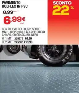 Bricofer Pavimento bolflex in pvc offerta