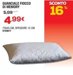 Bricofer Guanciale fiocco di memory offerta