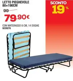 Bricofer Letto pieghevole offerta