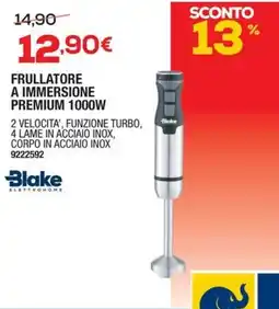 Bricofer Blake frullatore a immersione premium 1000W offerta
