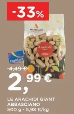 Orvea Le arachidi giant ABBASCIANO offerta