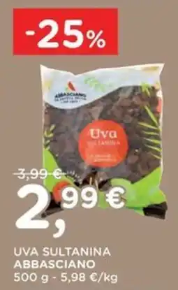 Orvea Uva sultanina ABBASCIANO offerta