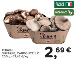 Orvea Funghi shiitake, cardoncello offerta