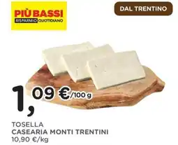 Orvea Tosella casearia monti trentini offerta