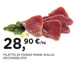 Orvea Filetto di tonno pinne gialle decongelato offerta