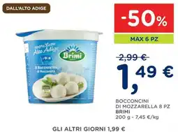 Orvea Bocconcini di mozzarella 8 pz BRIMI offerta