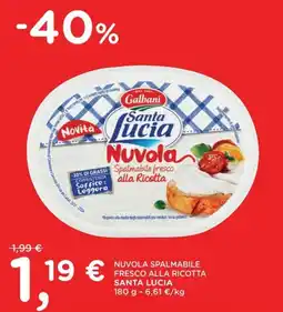 Orvea Galbani nuvola spalmabile fresco alla ricotta santa lucia offerta