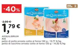 Orvea Aequilibrium aia petto di pollo arrosto cotto al forno, petto di tacchino arrosto cotto al forno offerta