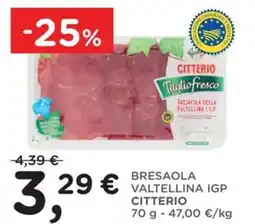 Orvea Bresaola della valtellina igp CITTERIO offerta