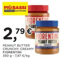 Orvea Peanut butter crunchy, creamy FIORENTINI offerta