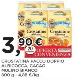 Orvea Crostatina pacco doppio albicocca, cacao MULINO BIANCO offerta