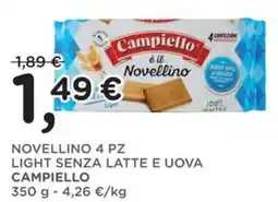 Orvea Novellino 4 pz light senza latte e uova CAMPIELLO offerta