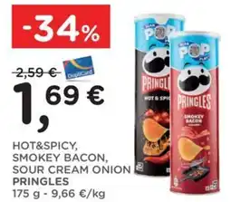 Orvea Hot&spicy, smokey bacon, sour cream onion PRINGLES offerta