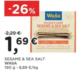 Orvea Sesame & sea salt WASA offerta
