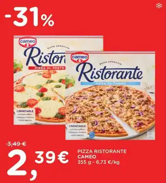 Orvea Pizza ristorante CAMEO offerta