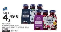 Orvea Nettare cranberry e açai, mirtillo, frutti rossi e goji ZUEGG offerta