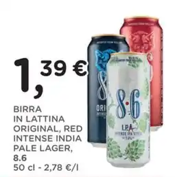 Orvea Birra in lattina original, red intense india pale lager, 8.6 offerta