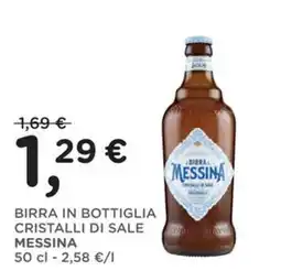 Orvea Birra in bottiglia cristalli di sale MESSINA offerta