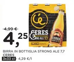 Orvea Birra in bottiglia strong ale 7,7 CERES offerta