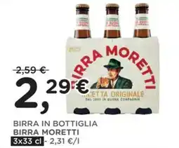 Orvea Birra in bottiglia birra MORETTI offerta