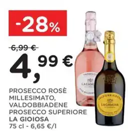 Orvea Prosecco rosè millesimato, valdobbiadene prosecco superiore LA GIOIOSA offerta